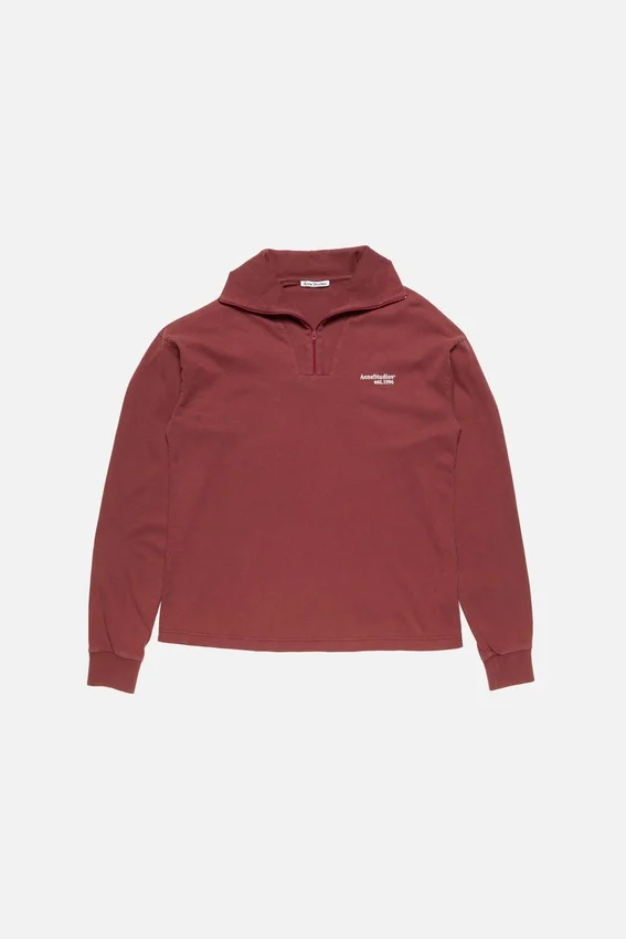 Half-zip logo sweatshirt