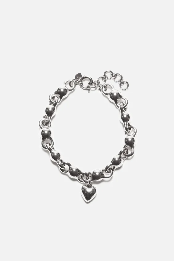 Heart charm necklace
