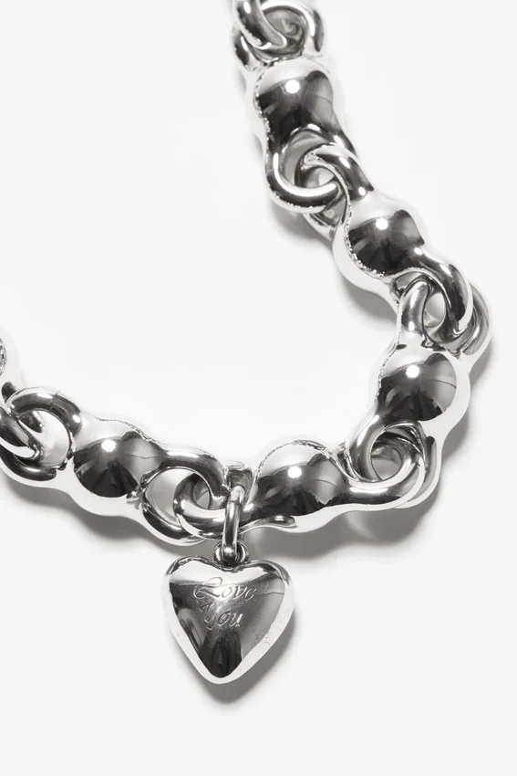 Heart charm necklace