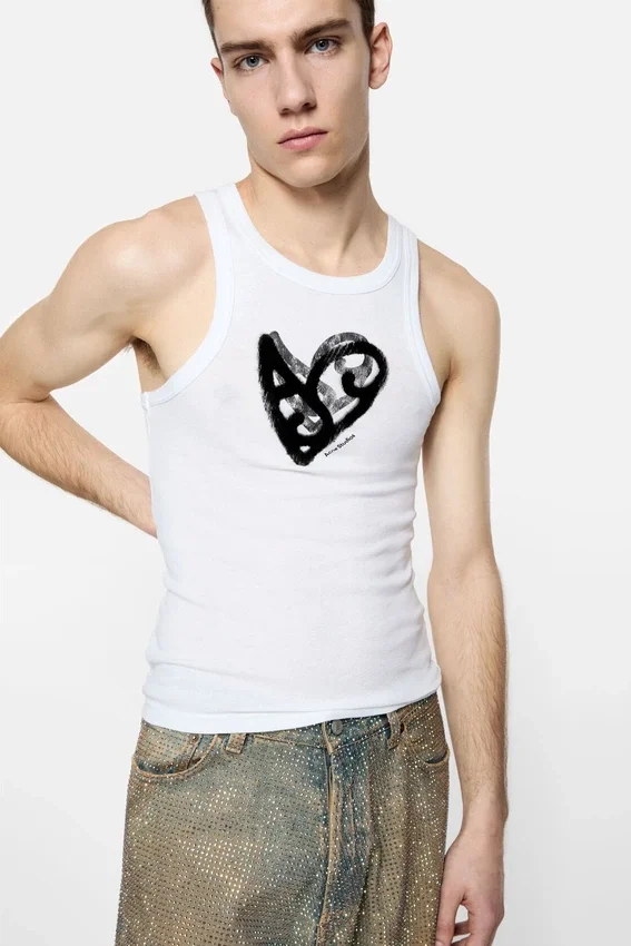 Heart logo tank top