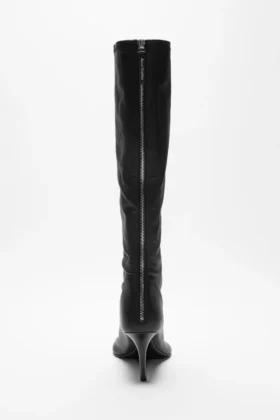High leather boots