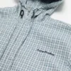 Hooded check jacket