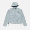 Hooded check jacket