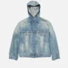 Hooded denim jacket
