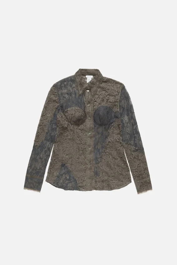 Lace corset blouse