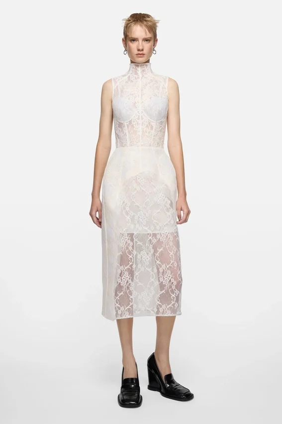 Lace corset dress