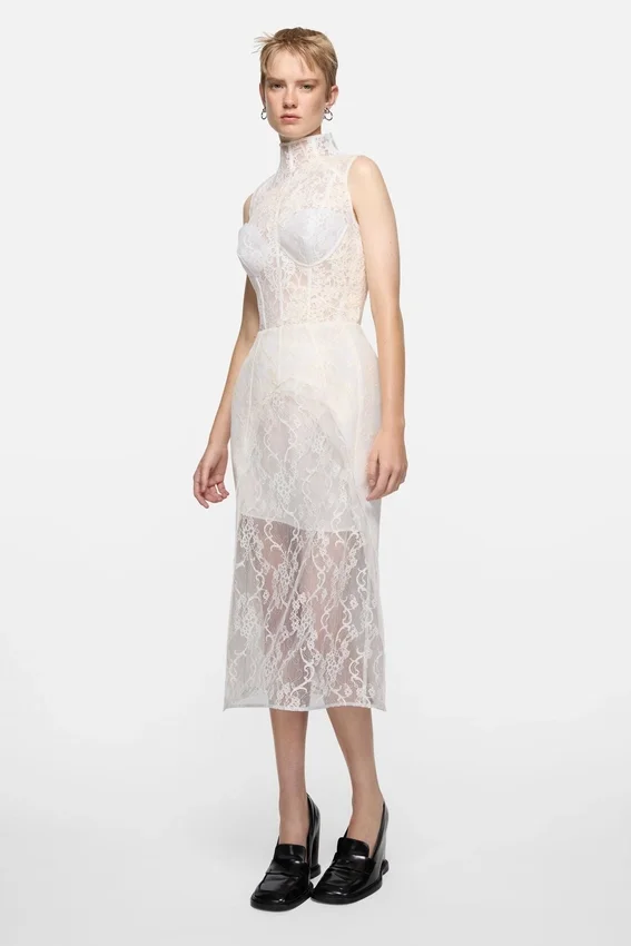 Lace corset dress