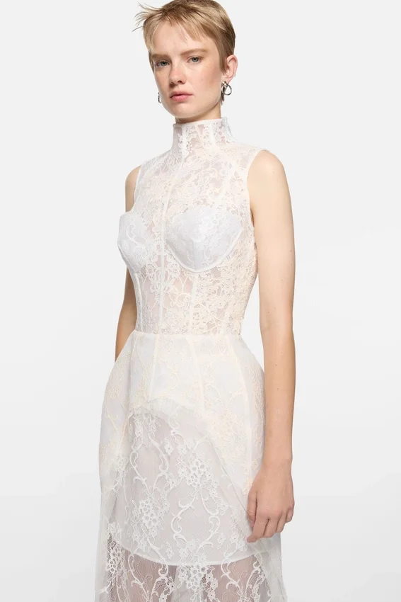 Lace corset dress