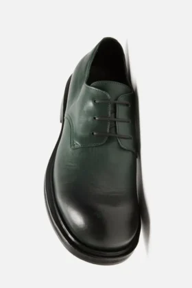 Lace-up leather shoes