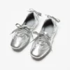 Lace-up leather shoes