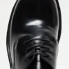 Lace-up leather shoes