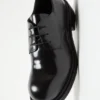 Lace-up leather shoes
