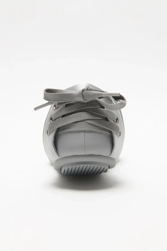 Lace-up satin shoes