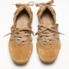 Lace-up suede shoes