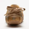Lace-up suede shoes