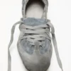 Lace-up suede shoes