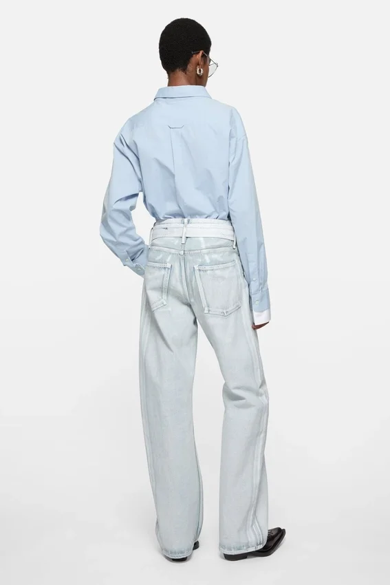 Layered button-up