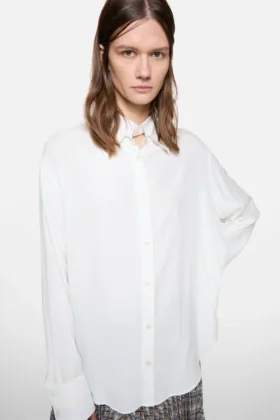 Layered button-up