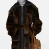 Layered fur jacket
