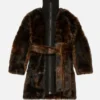 Layered fur jacket