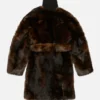 Layered fur jacket