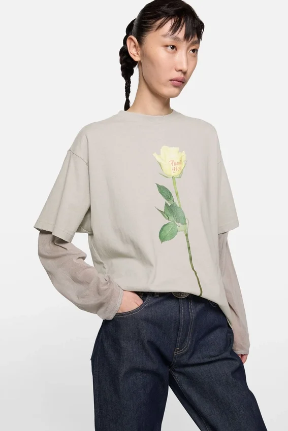 Layered graphic t-shirt