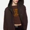 Layered hooded jacket