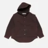 Layered hooded jacket
