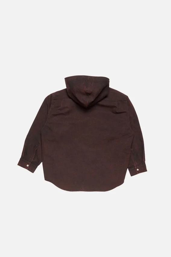 Layered hooded jacket