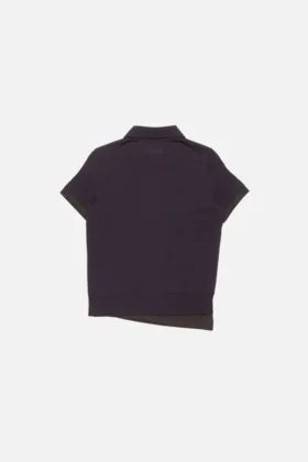 Layered knit polo