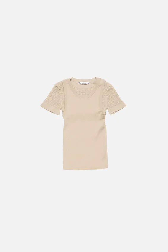 Layered knit top