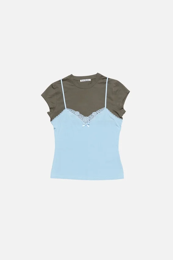 Layered lace t-shirt