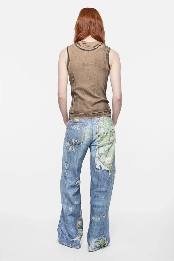 Layered logo tank top