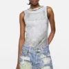 Layered logo tank top