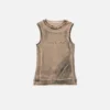 Layered logo tank top