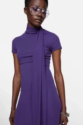 Layered midi dress