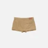 Layered satin miniskirt