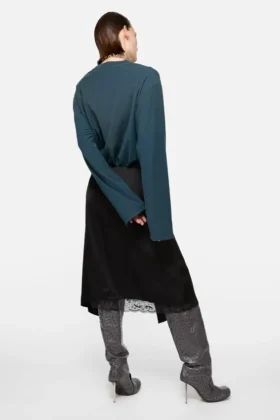 Layered Satin Skirt