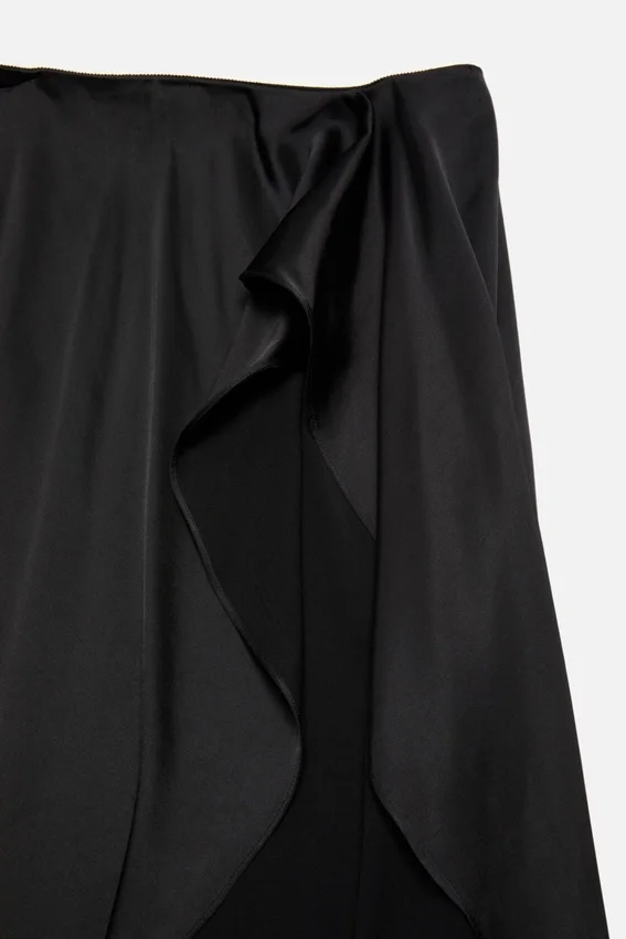 Layered Satin Skirt