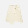 Layered satin skirt