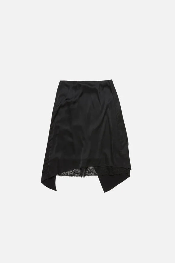 Layered Satin Skirt