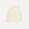 Layered satin skirt