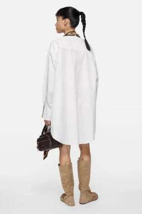 Layered shirt dress