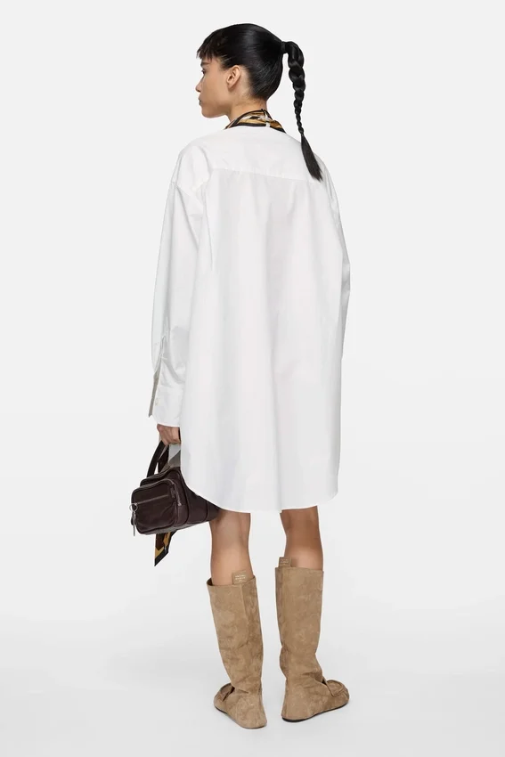 Layered shirt dress