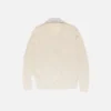 Layered silk knit sweater