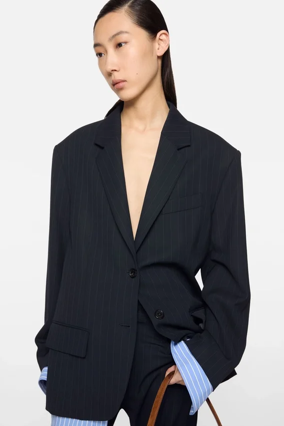 Layered suit jacket