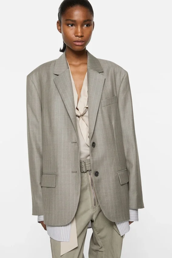 Layered suit jacket