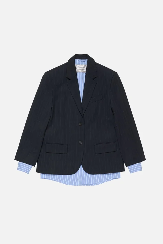Layered suit jacket