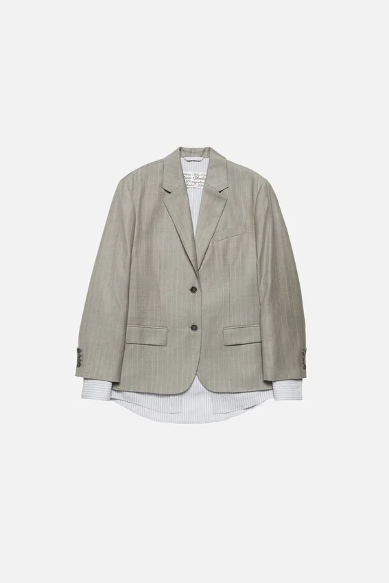 Layered suit jacket