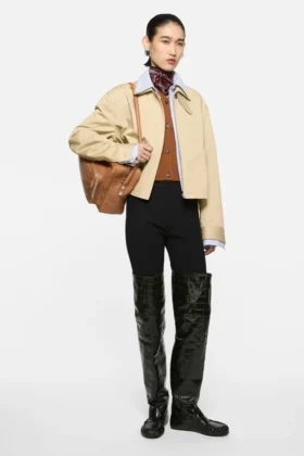 Layered twill jacket